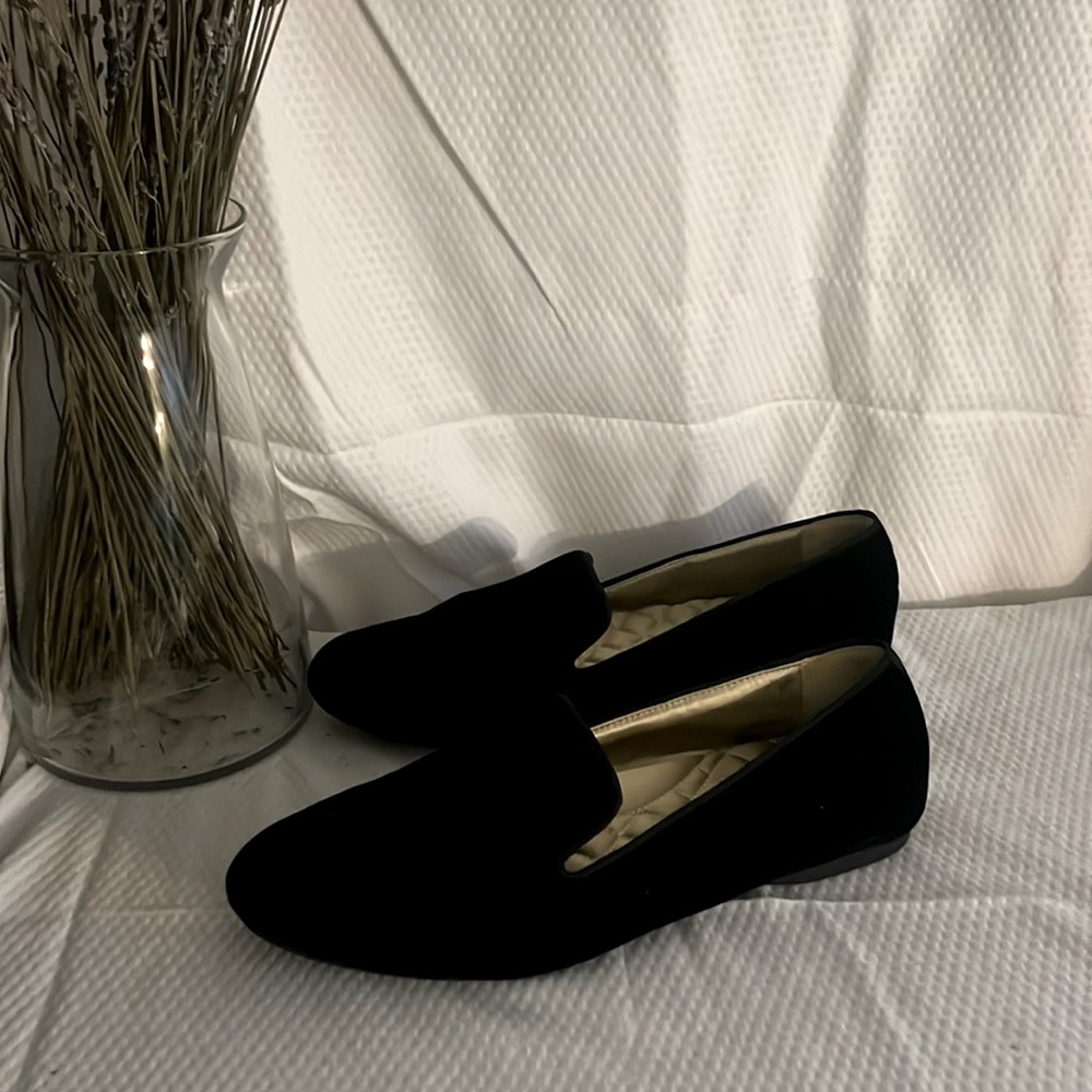 Birdies Women The Starling Black Velvet Loafer Slip-On Shoes